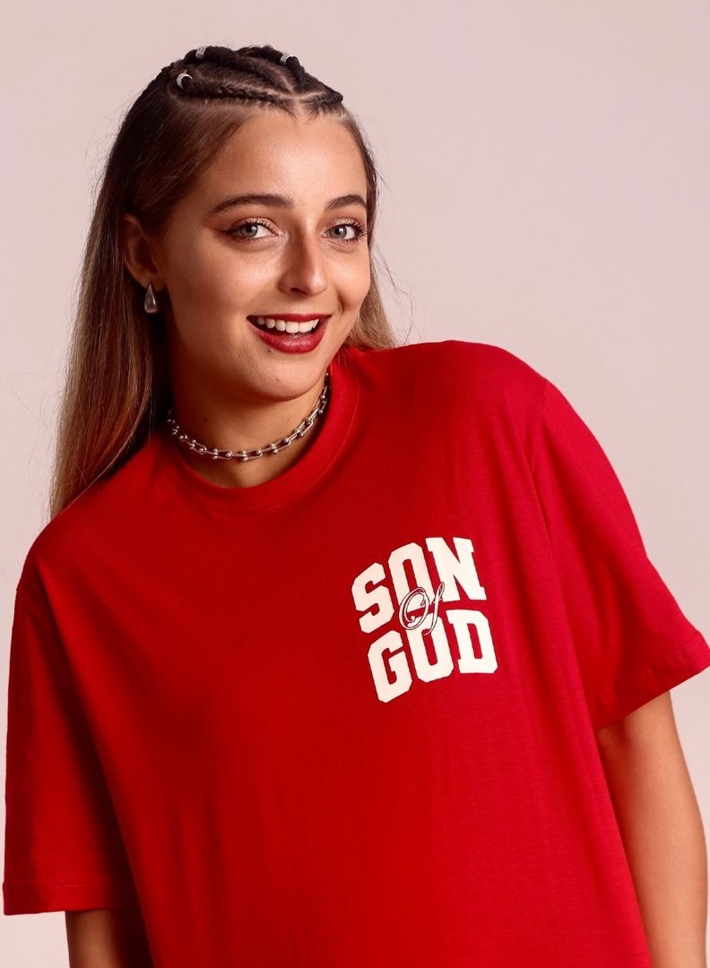 CAMISETA AD SON OF GOD VERMELHO