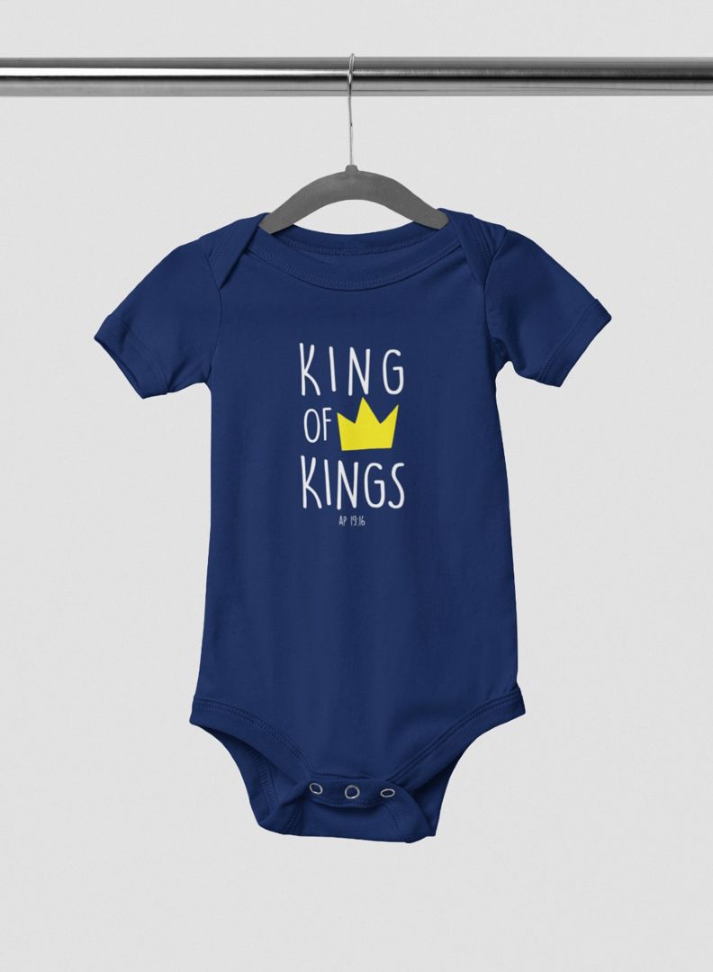 Body bebê King of Kings Azul  |oh. gloria