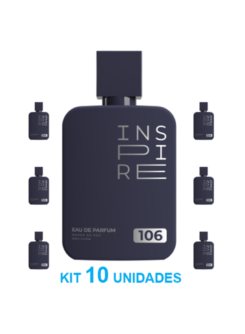 KIT 10 - PERFUME INSPIRE MASCULINO Nº 106 100ML