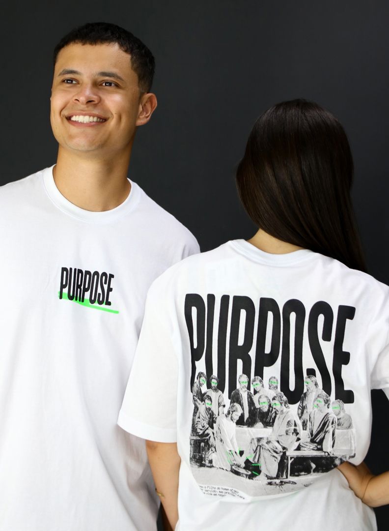 CAMISETA ADULTO PURPOSE BRANCA