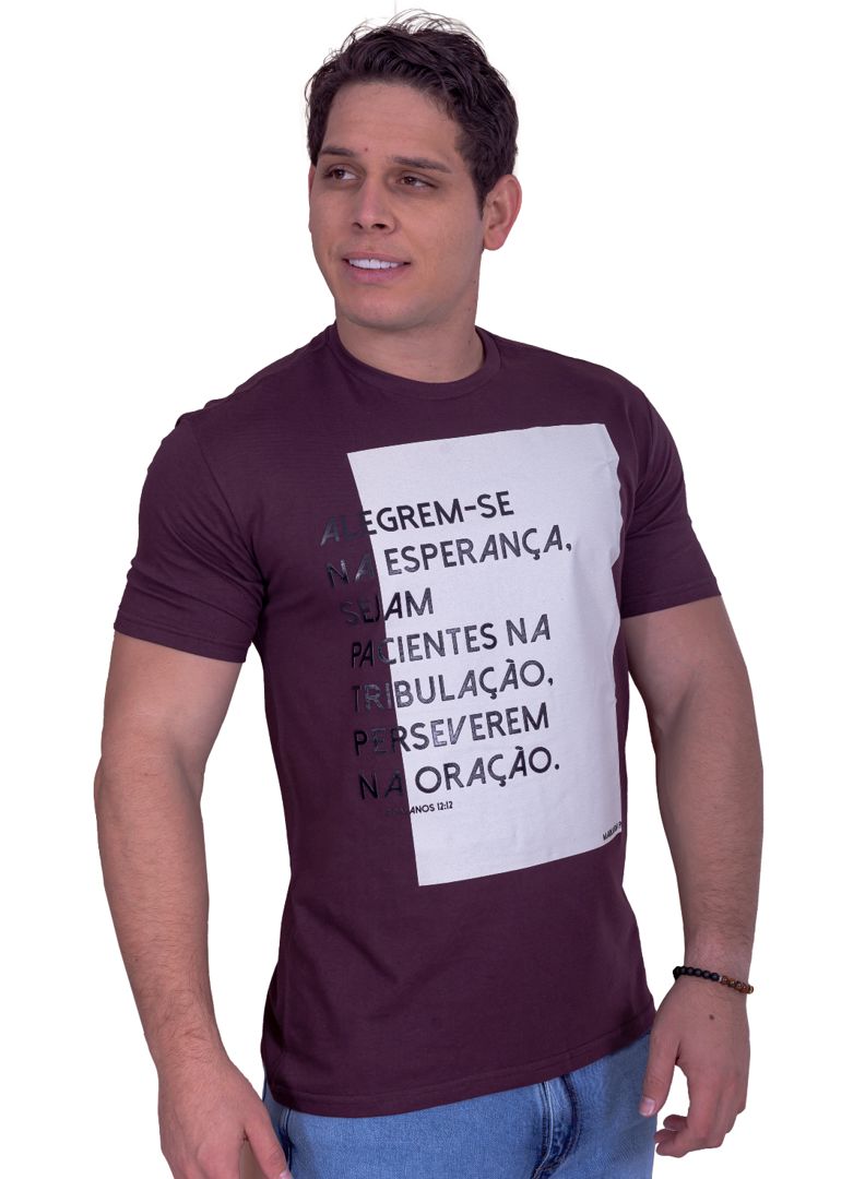 CAMISETA ADULTO SALMOS 12:12 