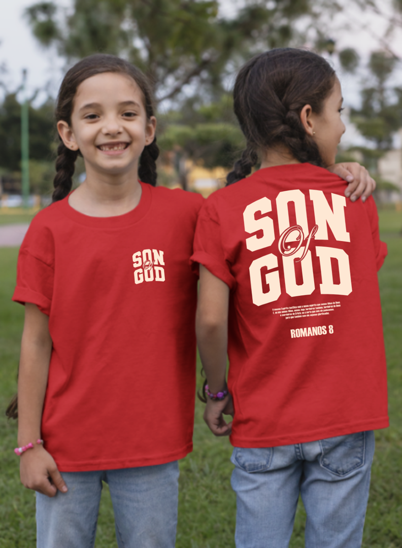 CAMISETA INF SON OF GOD VERMELHO