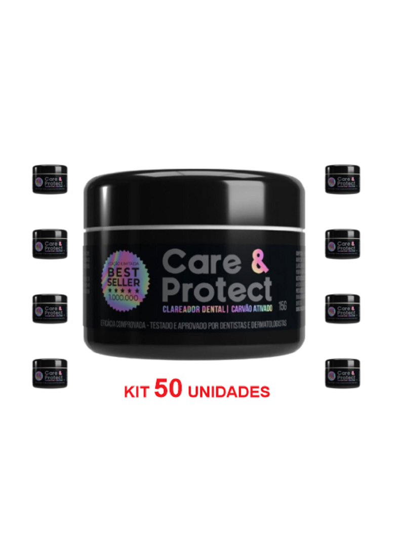 KIT 50 - CLAREADOR DENTAL CARVÃO ATIVADO - EDIÇÃO ESPECIAL