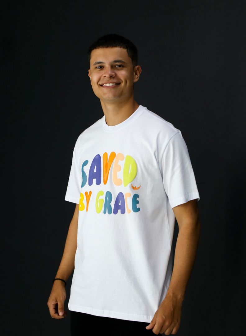 CAMISETA ADULTO SAVED BY GRACE BRANCO