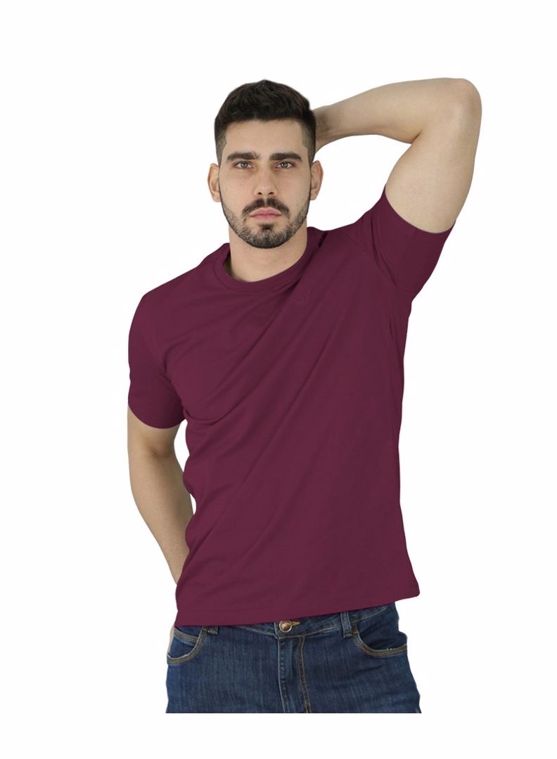 CAMISETA ADULTO LISA BORDO 