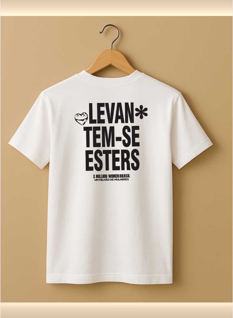 CAMISETA AD UNISSEX "LEVANTEM-SE ESTERS"