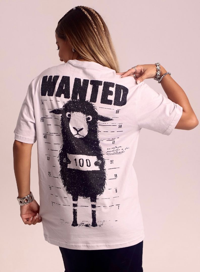 CAMISETA AD WANTED EU ESTAVA PERDIDO BRANCA