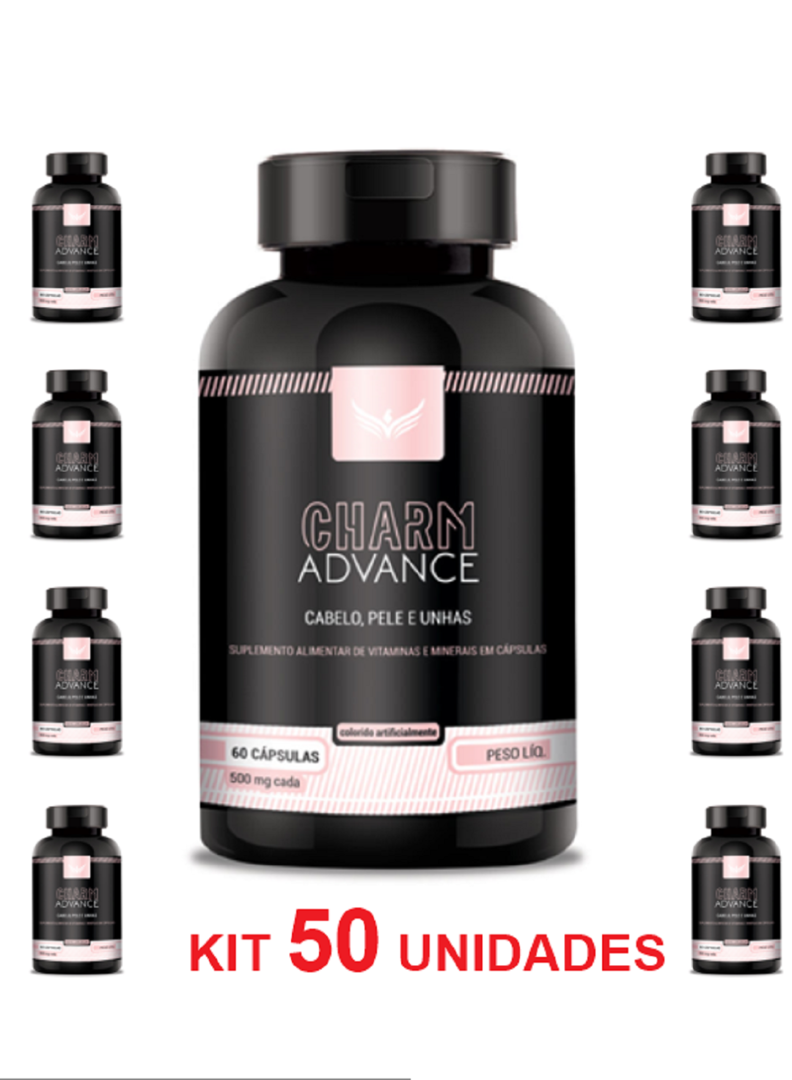 KIT 50 - Charm Advance - Cabelo, Pele e Unha