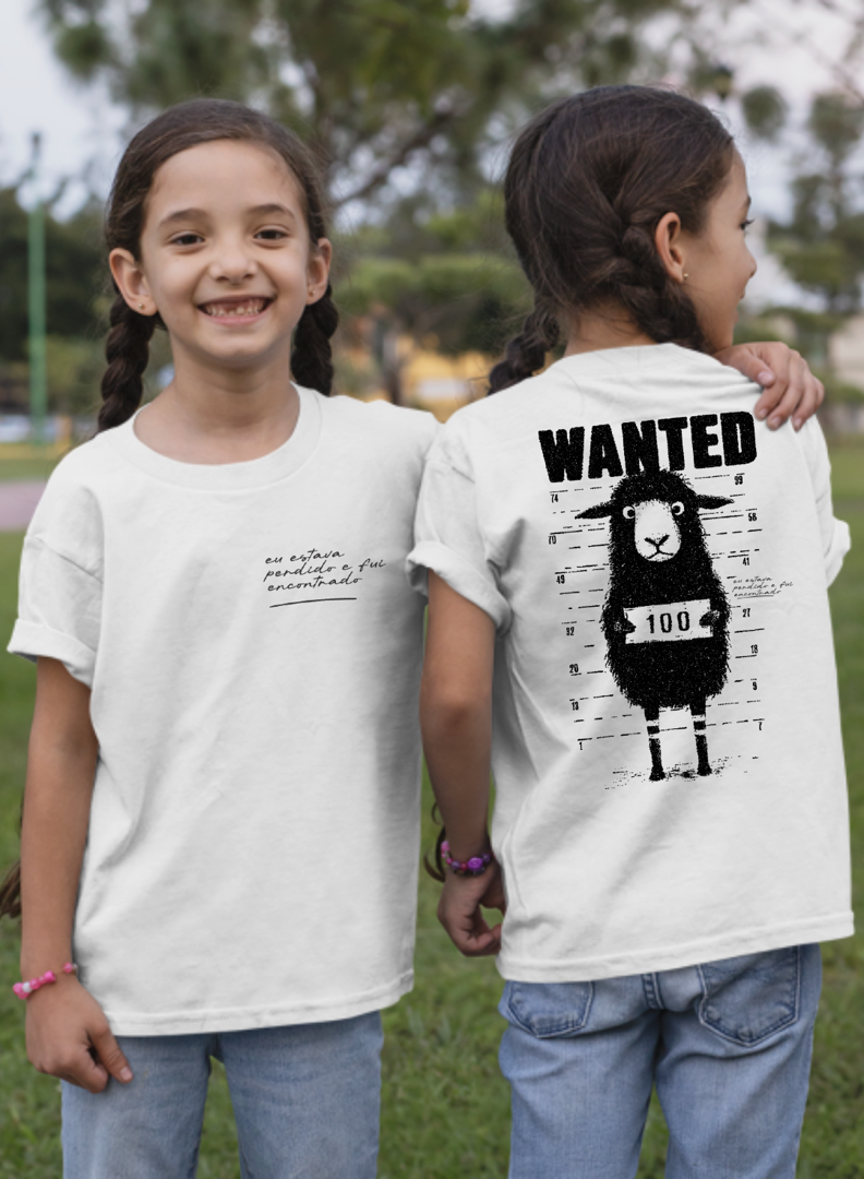 CAMISETA INF WANTED EU ESTAVA PERDIDO BRANCA